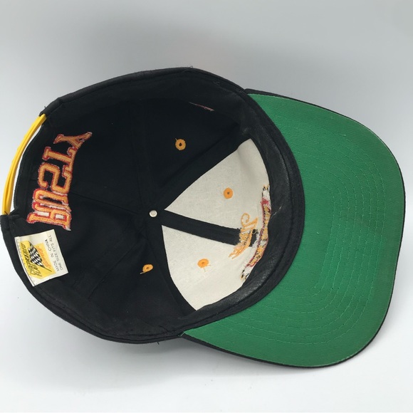 Vintage Rusty Wallace MILLER Genuine Draft Racing Team Snapback Hat Cap 90s MGD - Picture 7 of 10